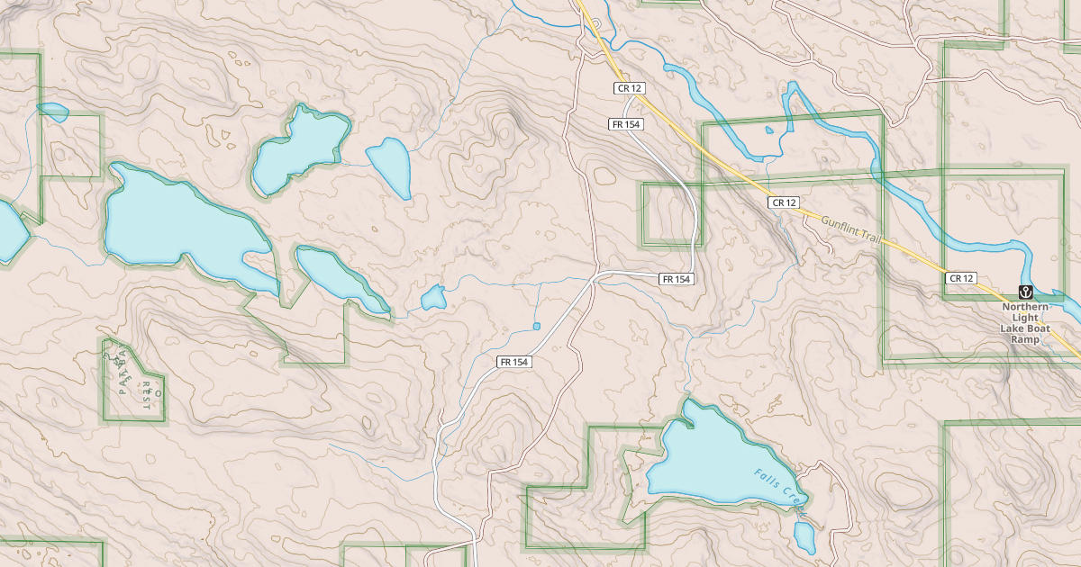 Map preview of GUNFLINT SNOWMOBILE