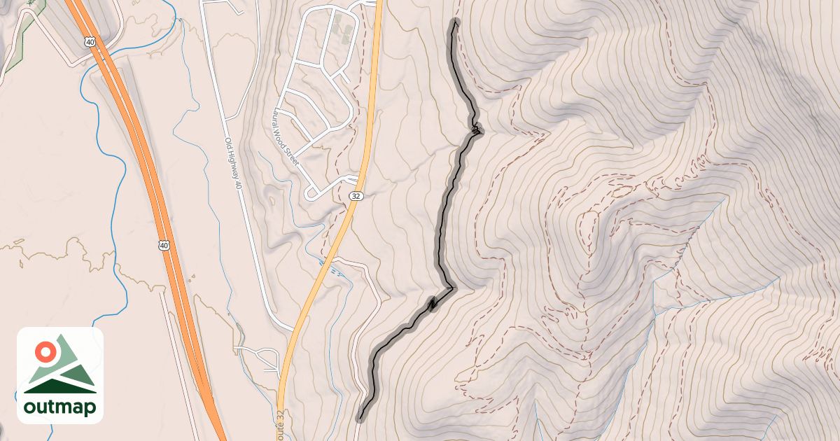 Map of Sheepbones Trail