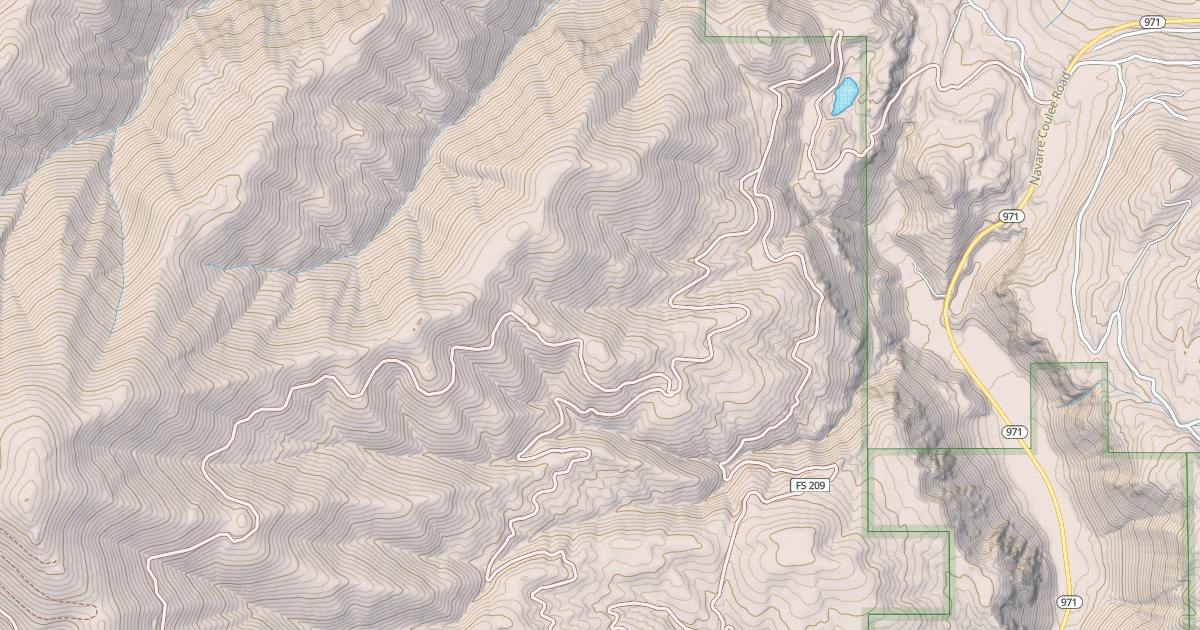 Map preview of FOREST MOUNTAIN ROAD