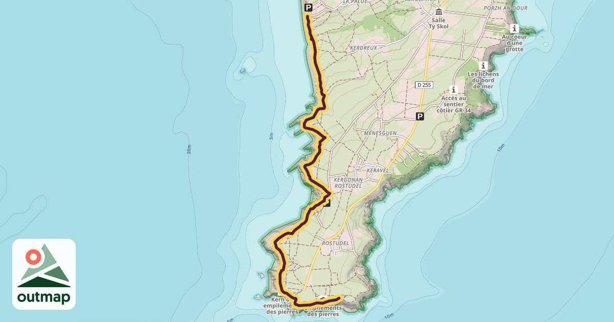 Map of Sentier Côtier
