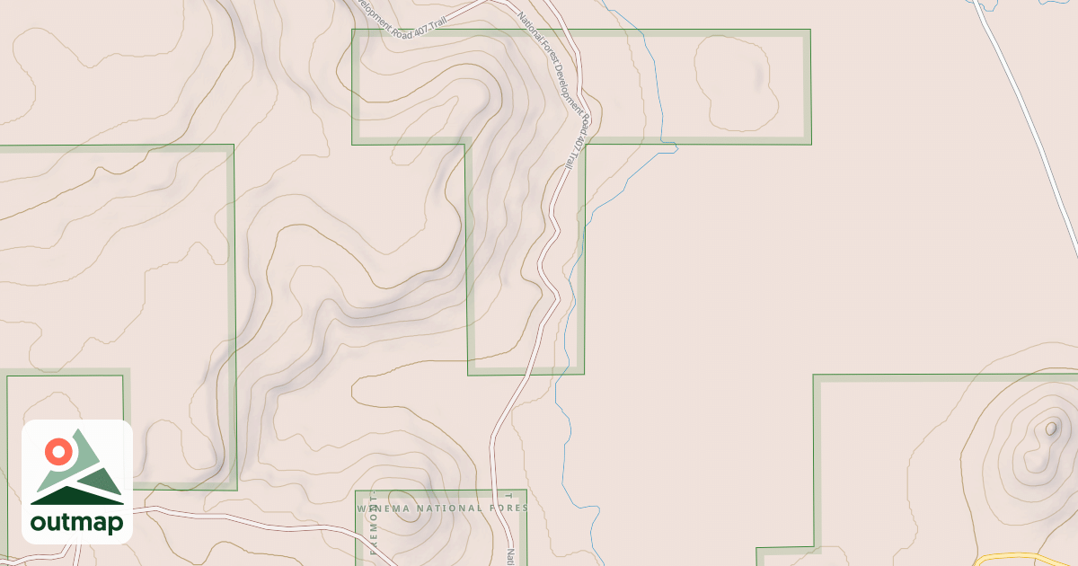 Map of BRUSH MTN