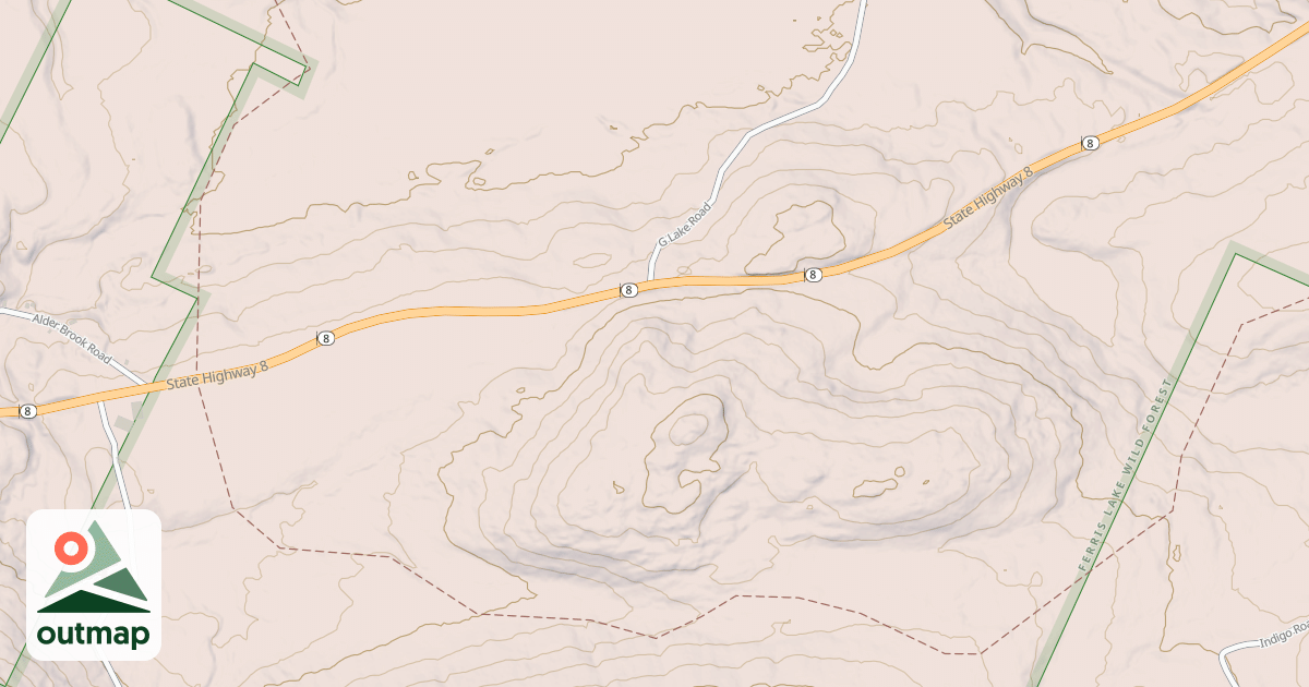 Map of Jones Lake Trail