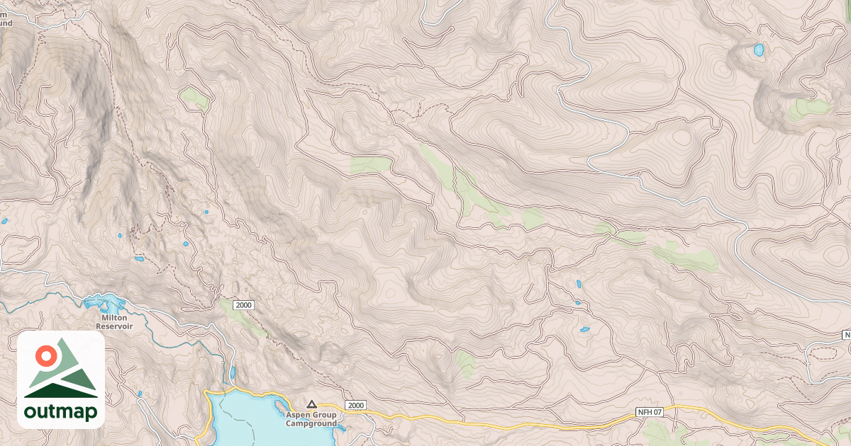 Map of BALD RIDGE