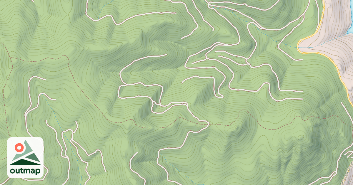 Map of Alexander Mountain