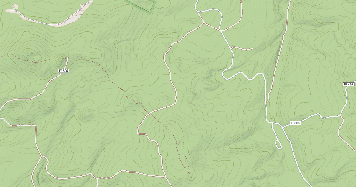 Map preview of DIVIDE TRAIL ROAD