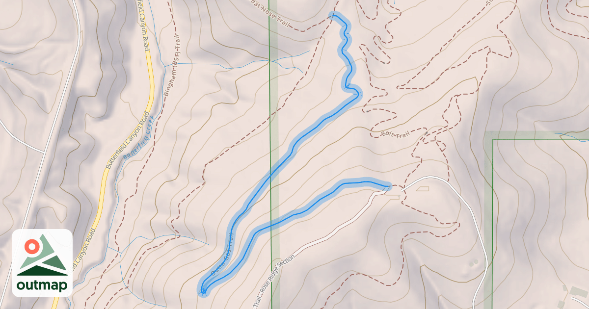 Map of Outta Gas Trail