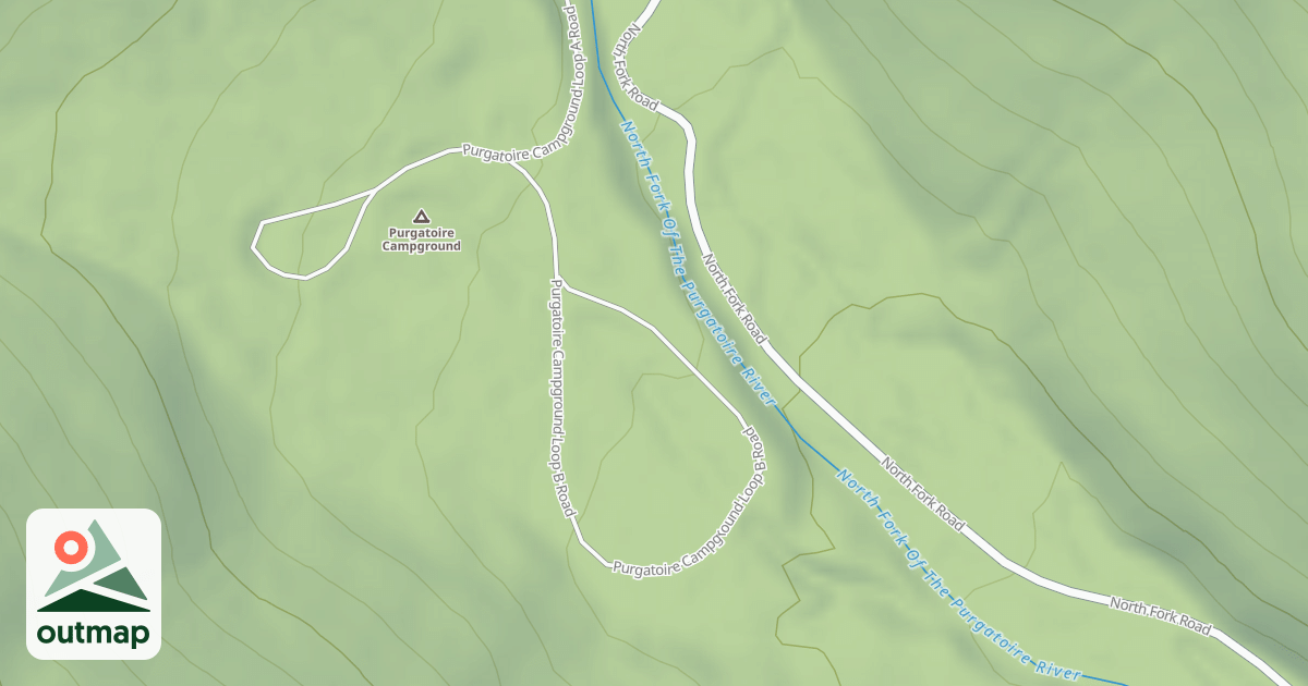 Map of PURGATOIRE C.G. LOOP B