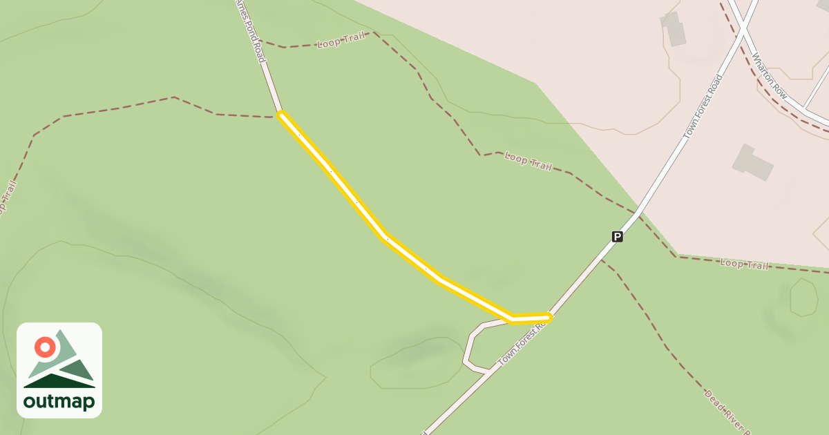 Map of Ames Pond Road