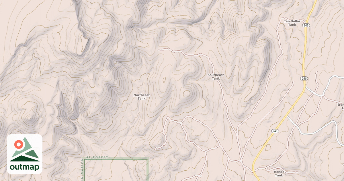 Map of USFS National Forest System Roads {CCE0FDAB-A553-4A0F-8C51-705E07778B6B}