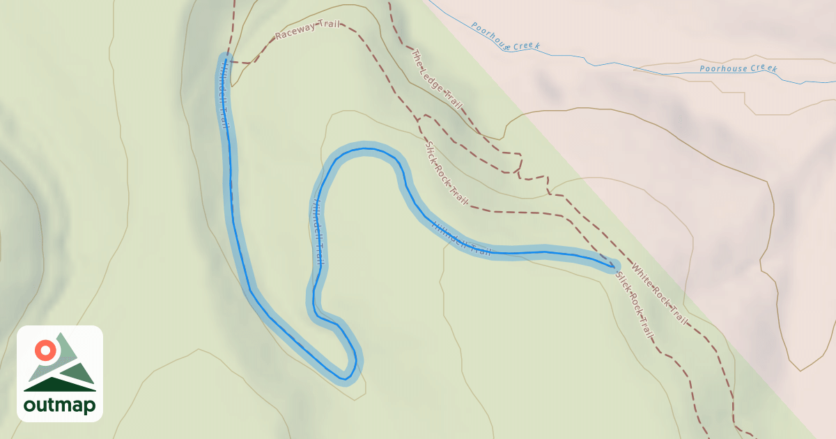 Map of Hillndell Trail