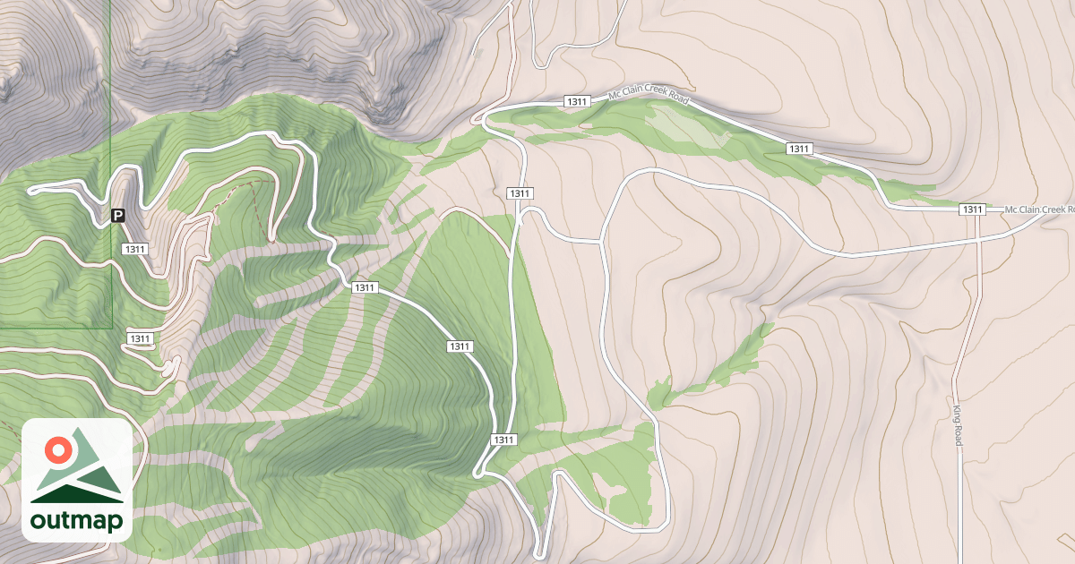 Map of (FDR) MCCLAIN CREEK