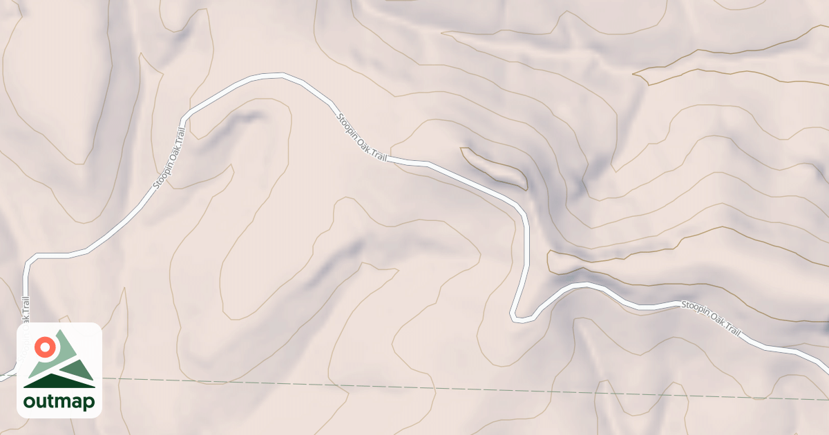 Map of Stoopin Oak Trail