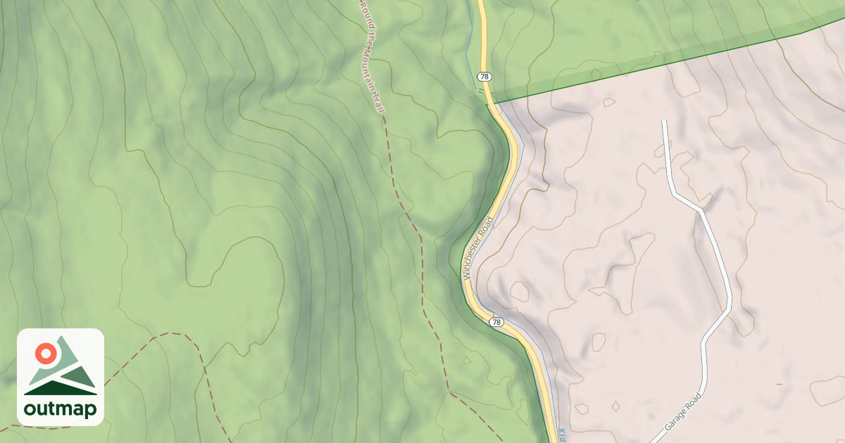 Map of Round the Mountain Trail