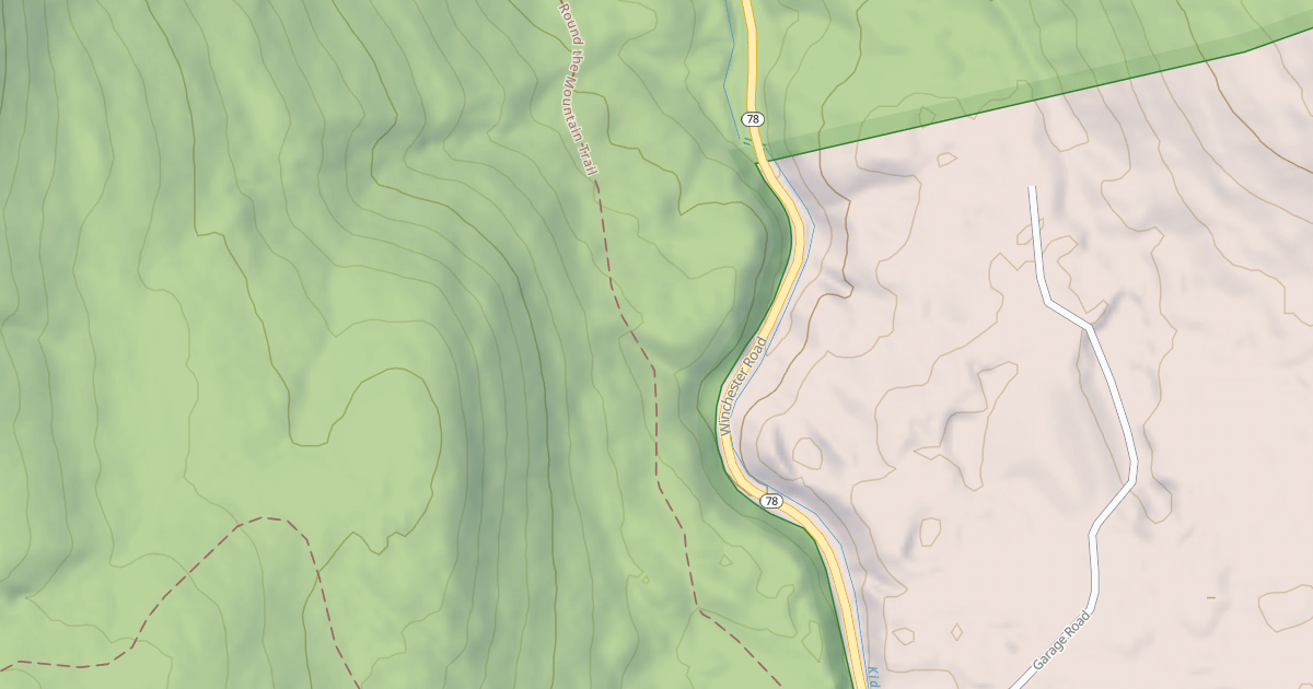 Map preview of Round the Mountain Trail