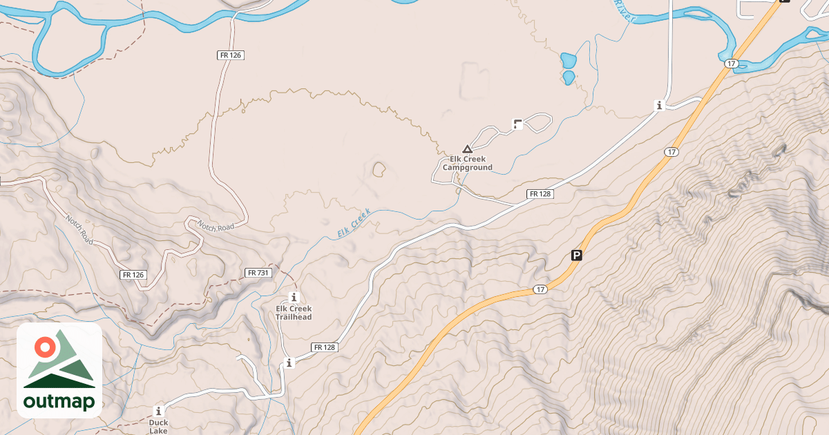 Map of OLD HIGHWAY