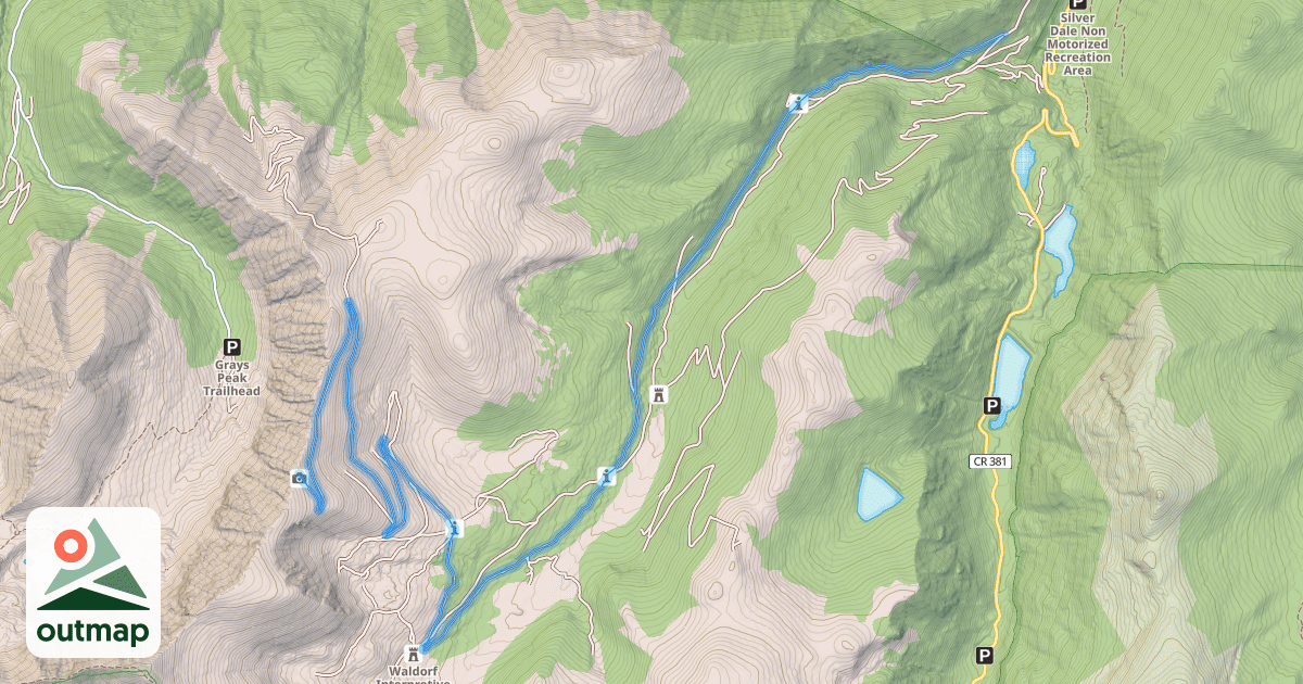 Map of Leavenworth Creek Road