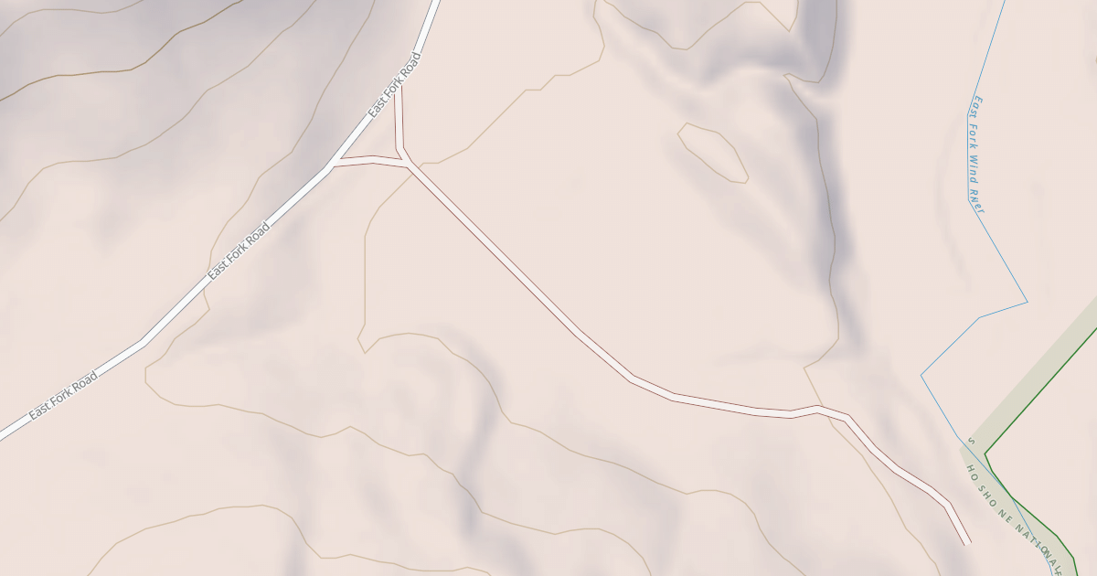 Map preview of EAST FORK CANYON