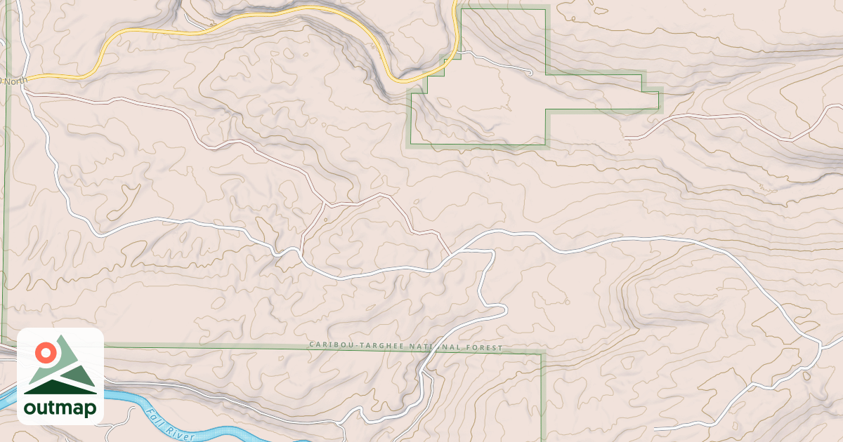 Map of FALL RIVER RIDGE