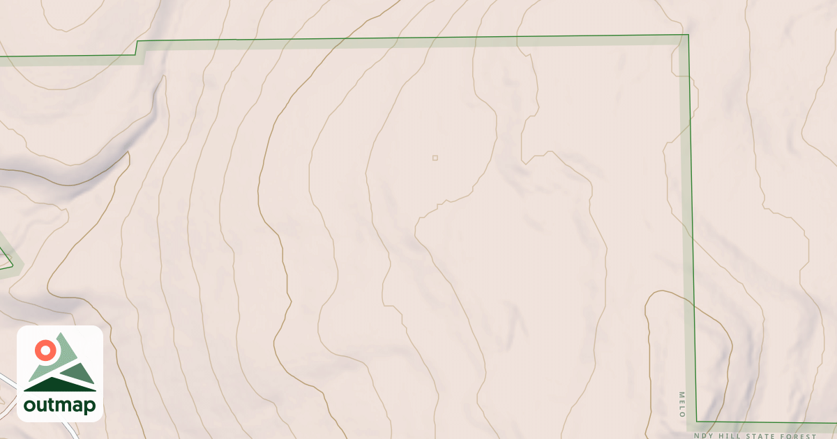 Map of Melondy Hill State Forest Snowmobile Trail