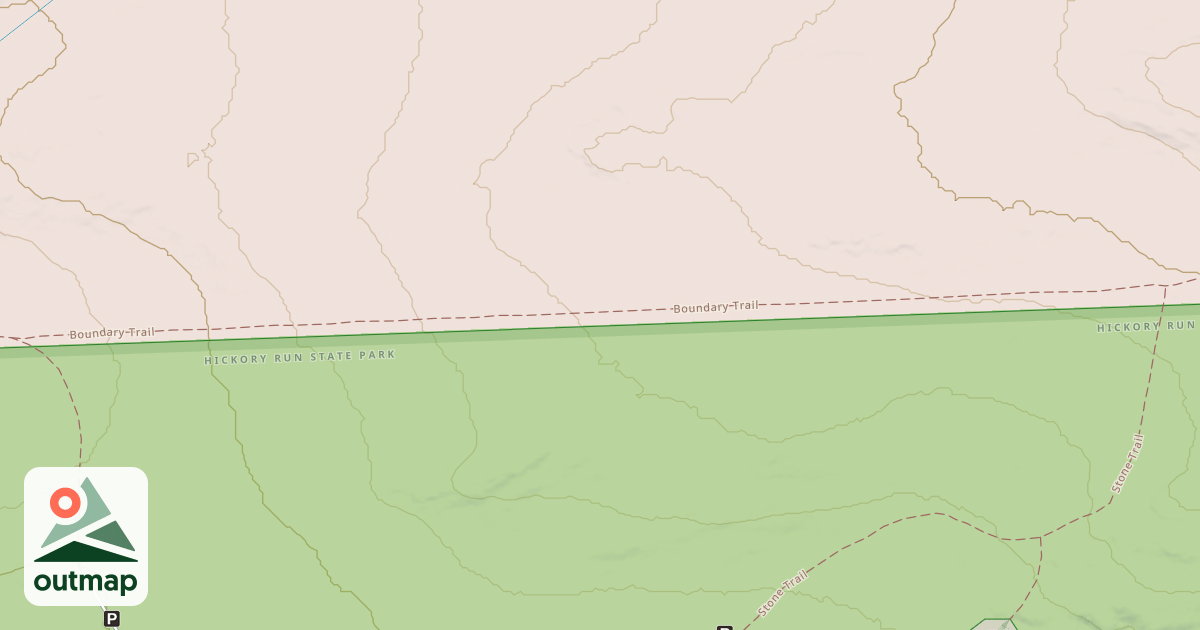 Map of Hickory Run State Park Trails