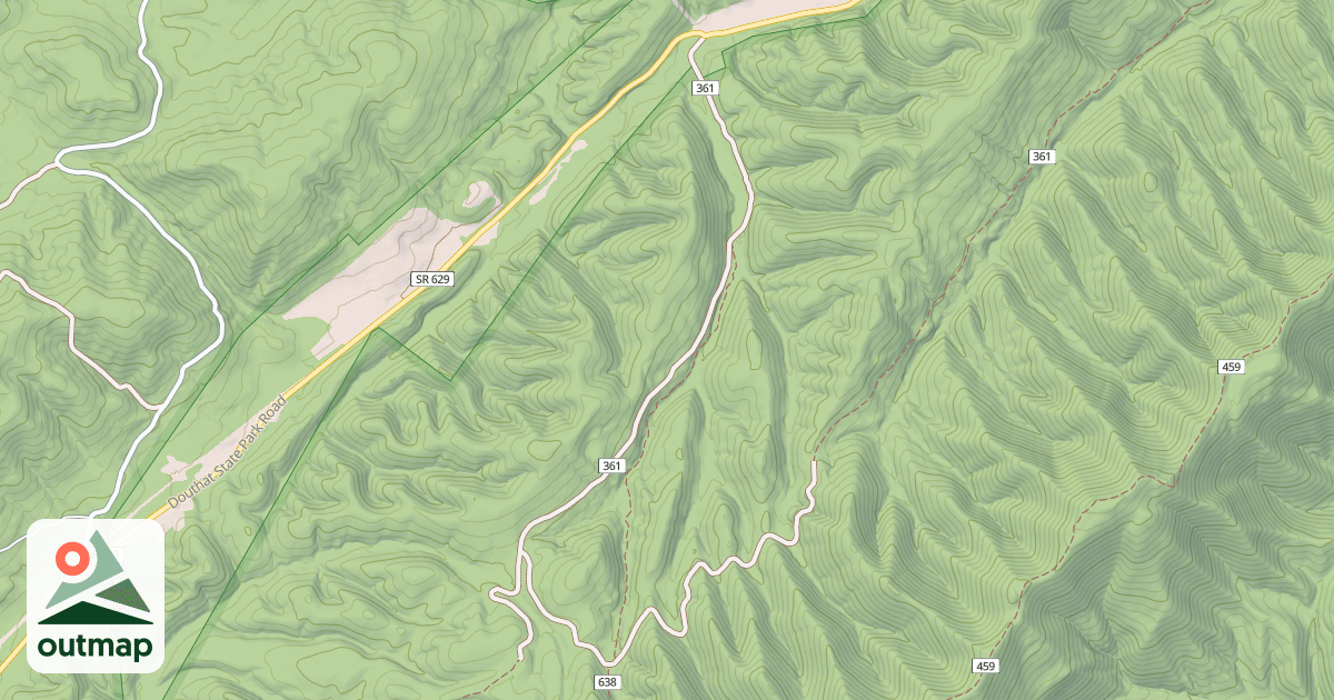 Map of BEARDS MOUNTAIN