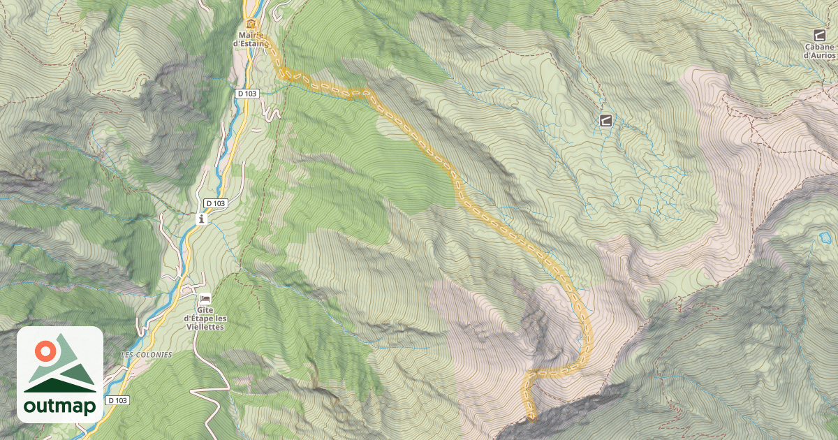 Map of Soum de Picarré — Estaing