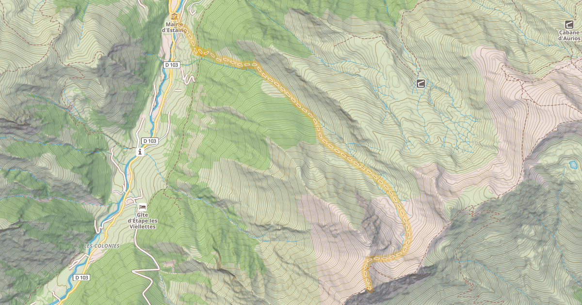 Map preview of Soum de Picarré — Estaing