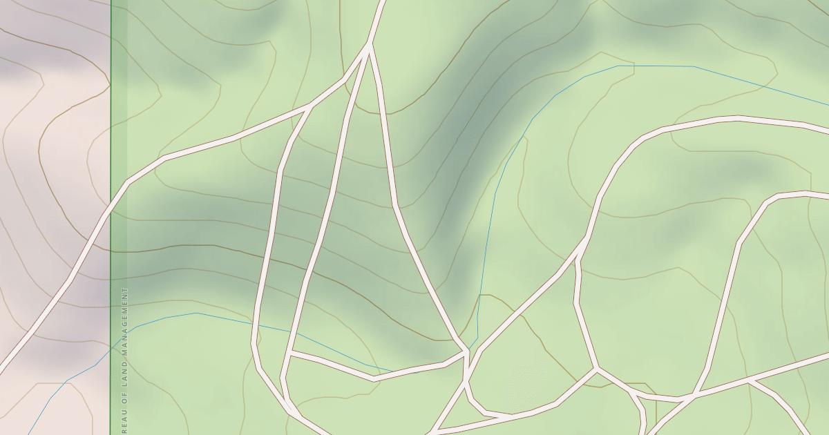 Map preview of BLM National GTLF Public Motorized Roads 2020e482-02e8-4008-894d-dacabe3235a5