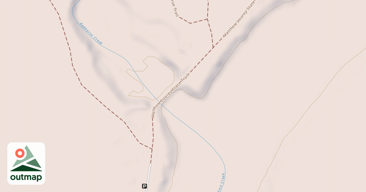 Map of Matthew Lourey State Trail