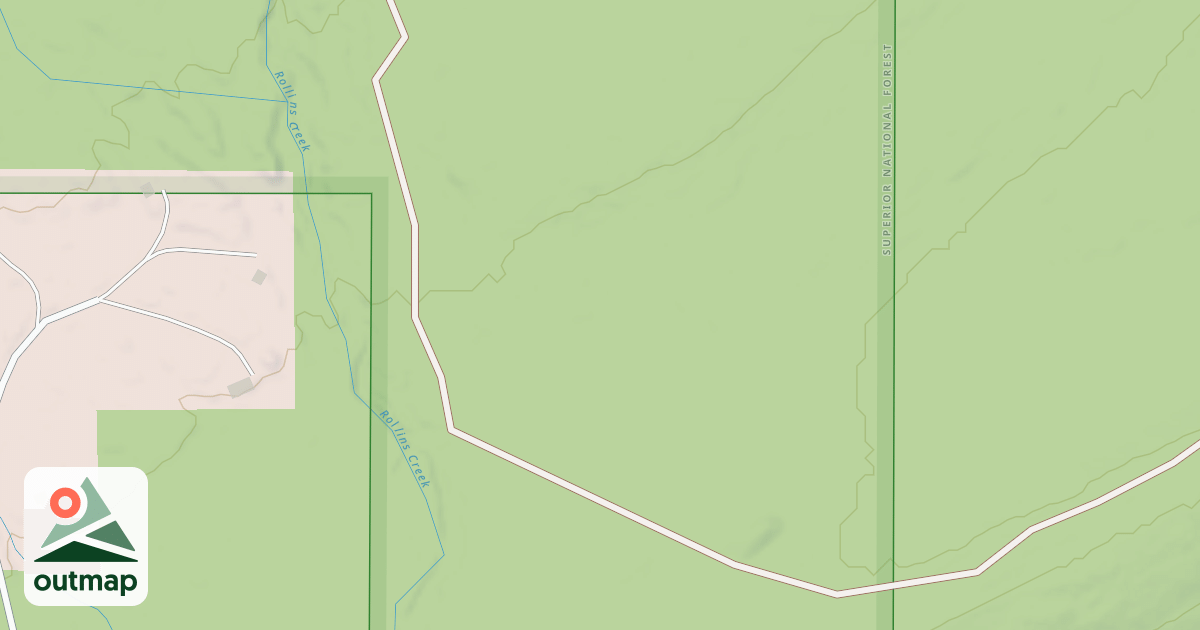Map of Caribou Snowmobile Trail