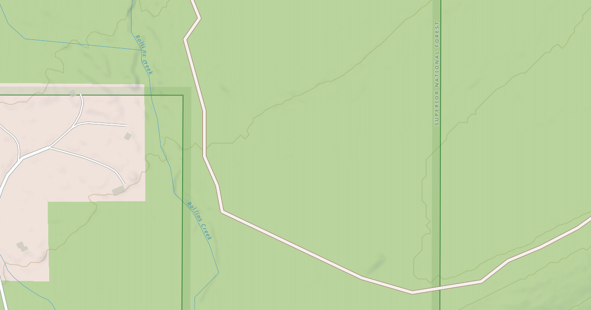 Map preview of Caribou Snowmobile Trail