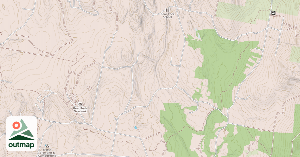 Map of Bear Rock Rd