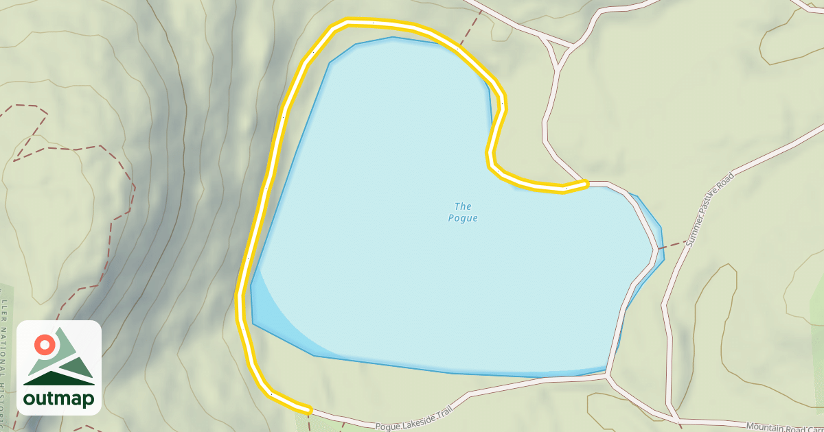 Map of Pogue Lakeside Trail