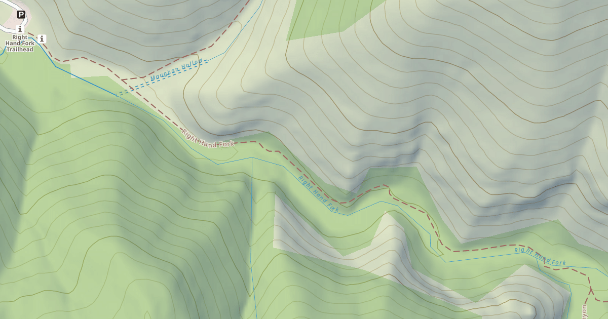 Map preview of RIGHT HAND FORK LOGAN RIVER
