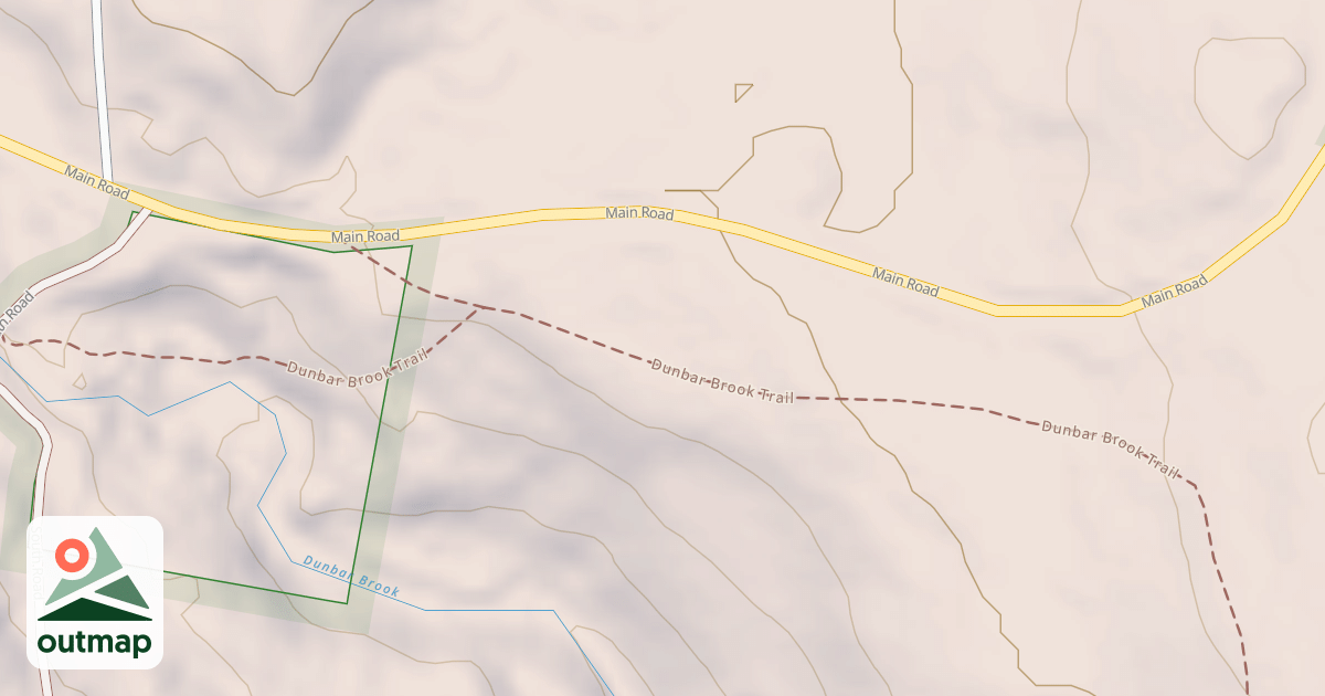 Map of Dunbar Brook Trail