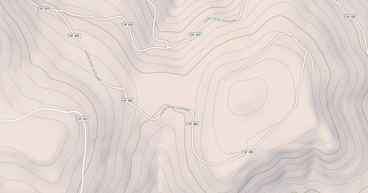 Map preview of USFS National Forest System Roads {7011FC3F-A8CB-42B6-A3C7-2AC71D832BD7}