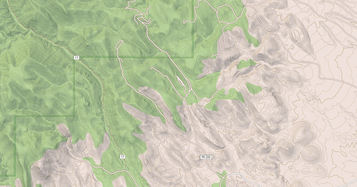 Map preview of USFS Motor Vehicle Use Map Roads {6E7F370A-F21C-4580-B774-60F1E0606E7C}