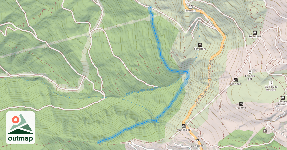 Map of Chemin des Myrtilles
