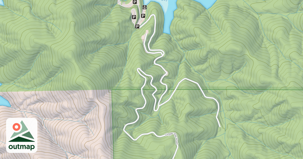 Map of DIGGER BAY RESORT