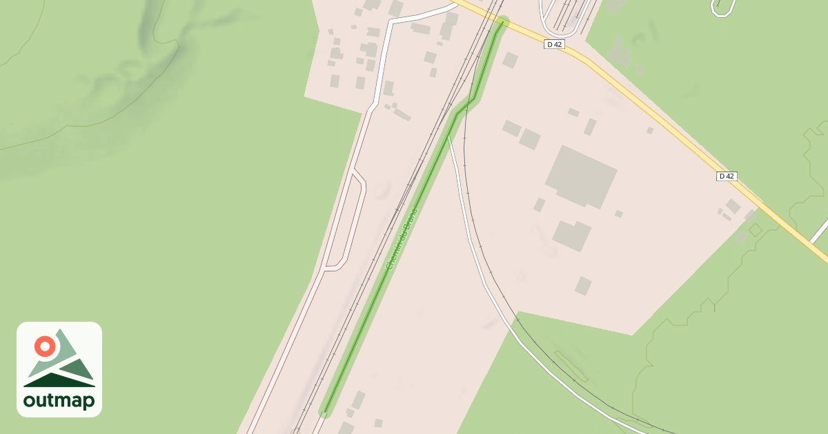 Map of Chemin du Brana