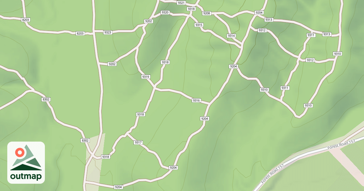 Map of USFS Motor Vehicle Use Map Trails 19751
