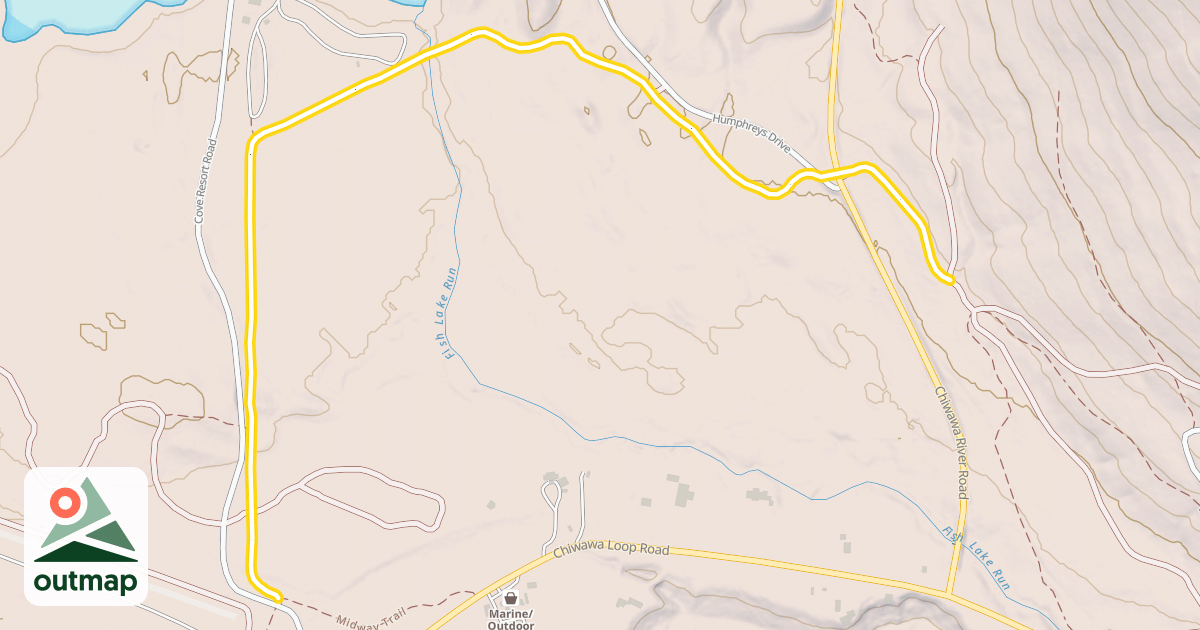 Map of Interlake Trail