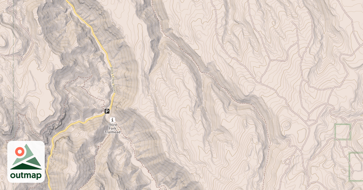 Map of EAST LINE SPRING WEST