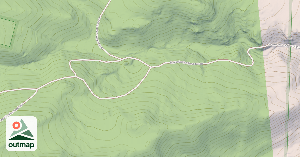 Map of BLOWDOWN ROAD