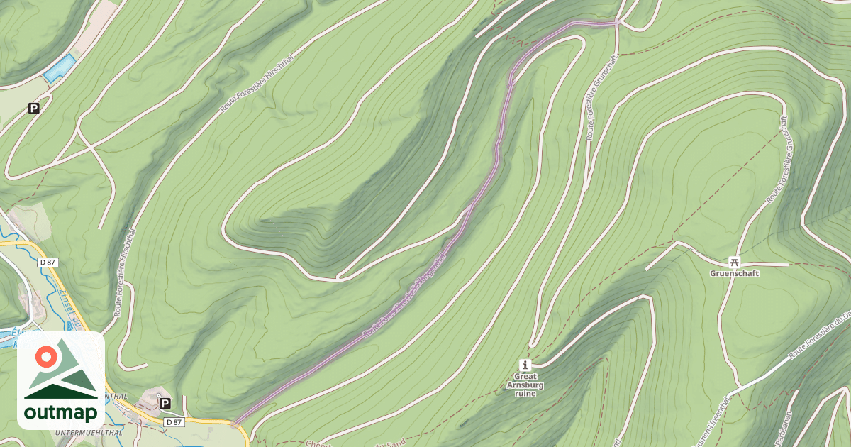 Map of Route Forestière du Schlangenthal