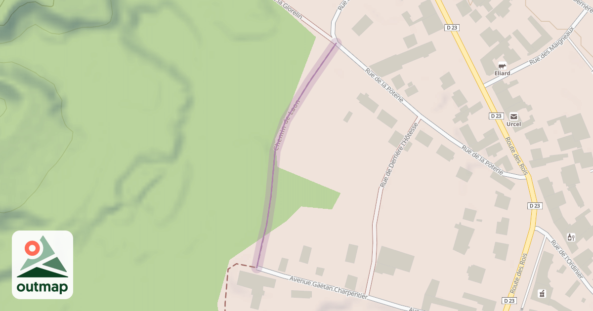 Map of Chemin de Laon
