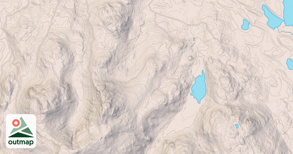 Map of RUSH PEAK RIDGE