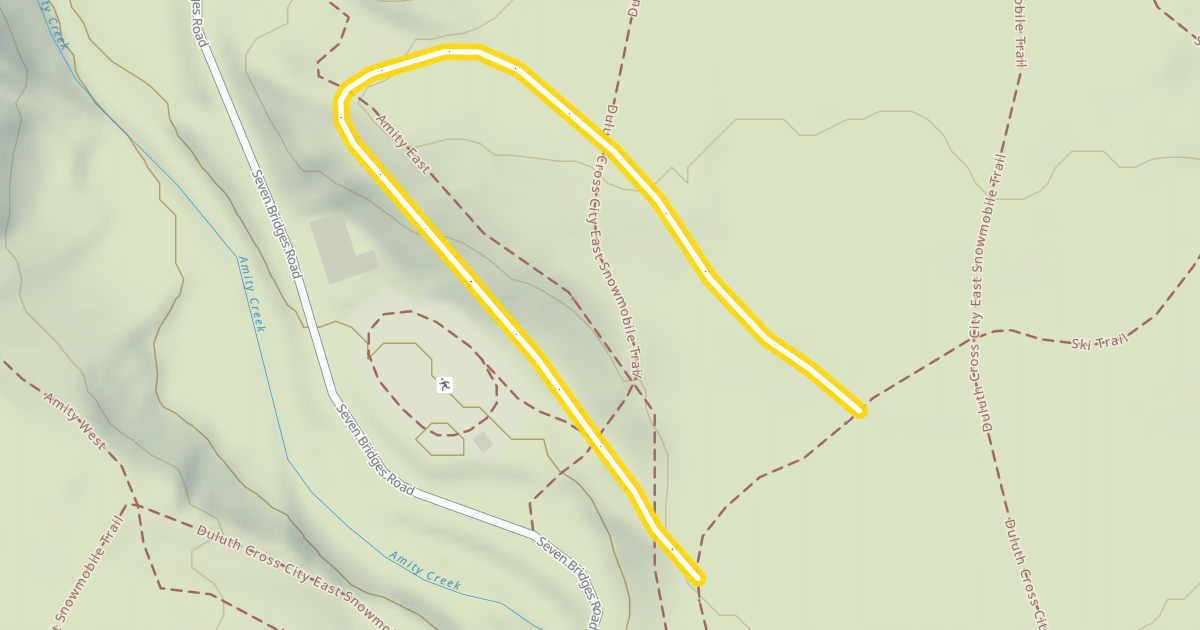 Map preview of Ski Trail
