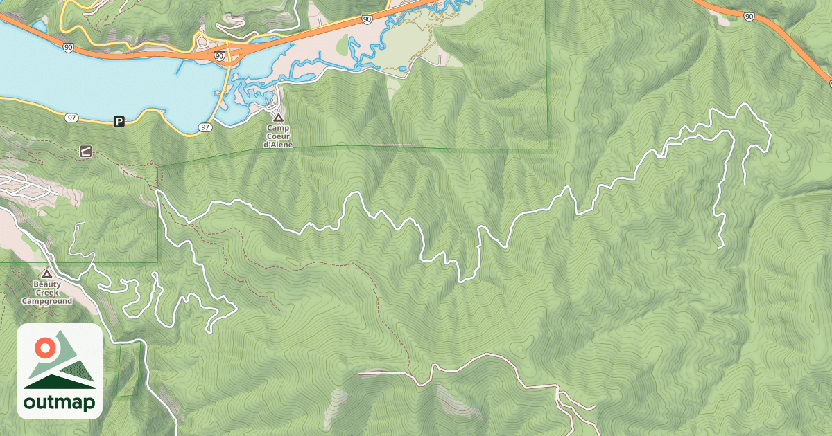 Map of BEAUTY-CEDAR