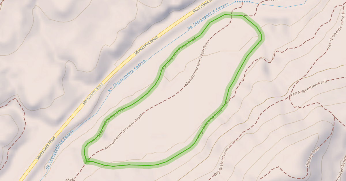 Map preview of Hop Skip and Jump Trail